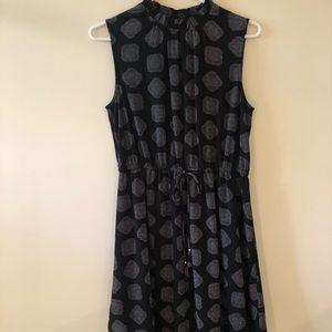 H&M black and white print summer dress